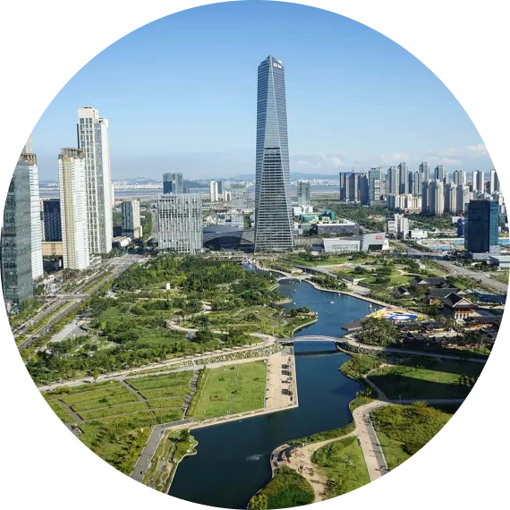 picture of Songdo's city