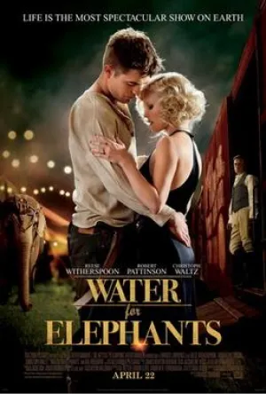 photo de l'affiche du film De l'eau pour les éléphants